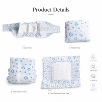 Bandes de protection ventrales jetables pour chiens mâles, douces, non tissées, anti-fuites, ajustables pour le voyage, marque privée, vente en gros