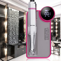 Machine à polir et à poncer les ongles portable haute vitesse 35000 tr/min - Perceuse à ongles professionnelle avec fiches USB/US/UK, limes en carbure robustes pour