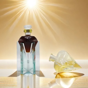 Botellas de Vidrio Esmerilado de Alta Gama OEM de 750 ml con Logotipo Personalizado para <span class=keywords><strong>Vodka</strong></span>, Whisky y Ginebra, Envases Premium para Licores - Product Image 3
