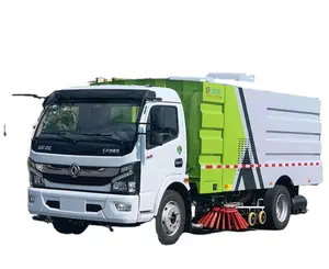 Factory Direct Sale 5 cbm Cleaning Water tank and 5 cbm High Pressure Road Sweeper Truck Street Sweeping Machine