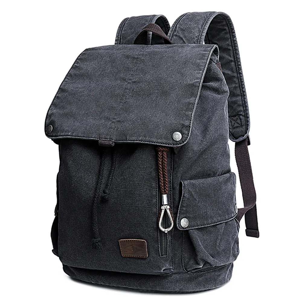 wholesale large capacity mochila custom fashion high quality canvas backpack bags new design unisex rugzak for retro rucksack