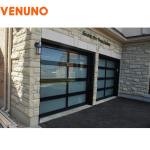 <span class=keywords><strong>Porte</strong></span> <span class=keywords><strong>de</strong></span> <span class=keywords><strong>Garage</strong></span> moderne en verre trempé avec ouvre-matériel, pas cher, prix bas pour les revendeurs 8 9 10 12 16x7 8 9 sectionnel noir - Product Image 6