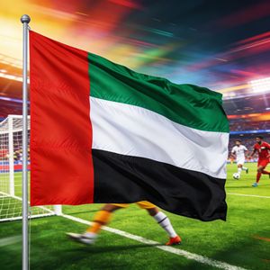 Drapeau national des Émirats arabes unis (EAU) Heysey 3x5FT en polyester, impression numérique, séchage rapide, modèle de bannière des pays du Moyen-Orient - Product Image 2