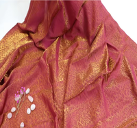 Tissu en polyamide bicolore, satin 3D, chiffon, jacquard, viscose brillante, soie brûlée, nylon, rayonne
