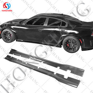 Chaoshenghang pièces automobiles ABS fibre de carbone côté pare-chocs protecteur lèvre côté jupe pour dodge <span class=keywords><strong>Challenger</strong></span> SRT large Bodykit 2022 + - Product Image 1
