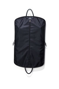 תיק בגד בד ניילון כחול מותגים תיק חליפה עם ידית עור ורוכסן - Product Image 3