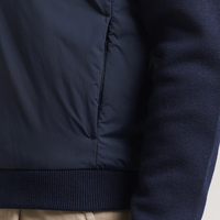 Veste classique VV OEM avec rembourrage en duvet mince pour hommes Pull souple avec fermeture éclair Veste légère et ajustée pour l'extérieur pour hommes