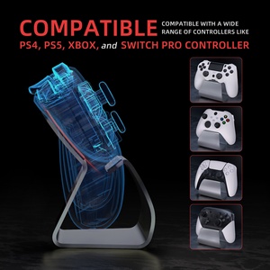 Support de jeu universel en métal Playvital Gray Stand-AL pour manettes de jeu, compatible avec PS5 et PS4, pour Xbox Series X S - Product Image 3