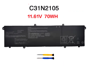 C41N1906-1 แบตเตอรี่ทดแทนสำหรับ <span class=keywords><strong>ASUS</strong></span> FA506 FA706 <span class=keywords><strong>FX506</strong></span> FX706 GX550 GX551 15.4V 5845MAH 90WHR 4 เซลล์ - Product Image 2