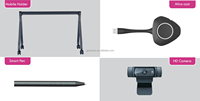 Tableau blanc interactif numérique portable à écran plat multi-touch de 65, 75, 86 et 110 pouces pour l'éducation