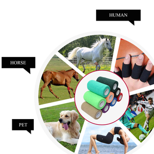 3 inch màu đen không dệt vải đàn hồi thể thao cố kết băng cuộn bóng đá vớ Băng - Product Image 6