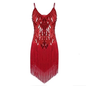 Vestido de Baile Latino para Mujer, Espalda Descubierta, Trajes de <span class=keywords><strong>Tango</strong></span>, Flamenco, Jazz, Gimnasia para Adultos, Conjunto de Leotardos para Danza del Vientre - Product Image 4