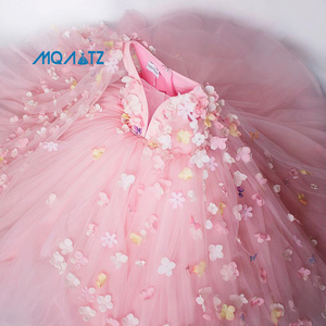 Robe de demoiselle d'honneur MQATZ, robe de princesse en tulle à fleurs, robe de bal pour enfants, robe de fête pour enfants, boutique pour enfants - Product Image 1
