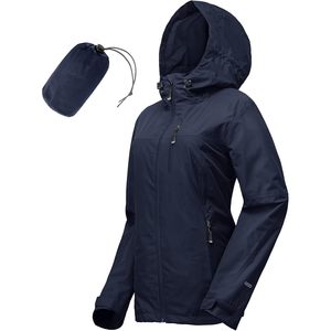 Chaqueta Impermeable Plegable para Mujer, con Capucha, Ligera, para Senderismo, 33000ft, 10000mm H2O, Transpirable, de Malla de Poliéster - Product Image 1