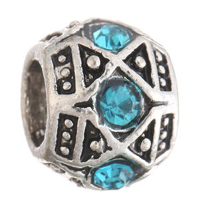 Charmes classiques brillants en <span class=keywords><strong>pavé</strong></span> pour bracelet à breloques original, perle de charme en argent pour femmes, bijoux de mode DIY - Product Image 6