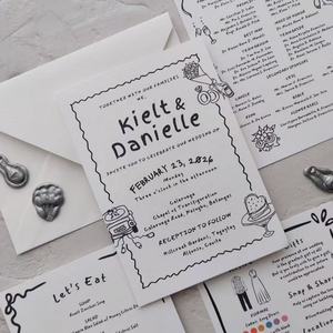 Kit de Invitaciones de Boda Digitales Personalizadas de Primera Calidad con Sobres, Tarjetas de Confirmación de Asistencia y Tarjetas de Programación, Envío Rápido de Muestras de Diseño - Product Image 2