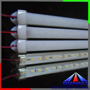 Barra de luz LED resistente al agua, tira de luces led de aluminio negro oxidado, RGB, 12V, SMD5050, RGB