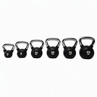 Kettlebell en fonte recouverte de caoutchouc - Équipement de musculation durable, écologique et portable pour la salle de sport