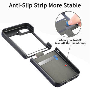 Étui porte-anneau en cuir pliable pour Samsung Galaxy <span class=keywords><strong>Z</strong></span> Flip 5 5G Flip4 Flip3 Flip5 Flip <span class=keywords><strong>4</strong></span> 3 Zflip5 <span class=keywords><strong>Coque</strong></span> anti-choc - Product Image 6