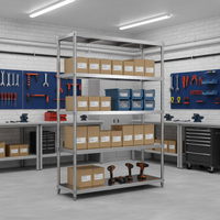 Étagères en acier inoxydable pour marchandises, rayonnage de stockage commercial pour cuisine, unité d'étagère robuste pour équipement de restauration et services alimentaires