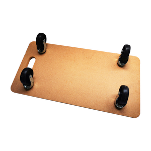 Chariot à roulettes en MDF avec 4 roulettes en PP noires de 3 pouces, 4 patins ronds antidérapants en EVA - Product Image 6