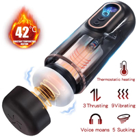 Automatischer Masturbator für Männer mit 9 Saug-, Stoß- und Rotationsmodi, Heizfunktion, Blowjob-Maschine, LCD-Display, Sexspielzeug für Männer