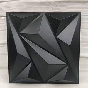 ZJ interno bella decorazione diamante nero Pvc <span class=keywords><strong>3d</strong></span> pannello di parete 50*50 cm e pannello del soffitto - Product Image 1