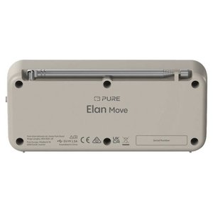 Elan Move Radio DAB+ FM Bluetooth Portable Rechargeable Sand 255878 - Product Image 3