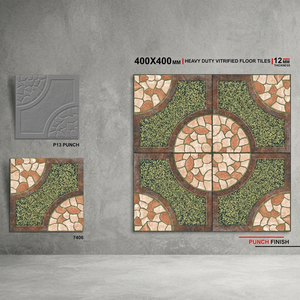 Carreaux de sol en porcelaine pleine masse numérisée Vistaar gris 400x400mm, qualité export, pour extérieur, usage intensif - Product Image 5