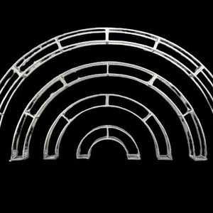Structure en <span class=keywords><strong>arche</strong></span> semi-circulaire, cadre de support pour mariage, cadre d'<span class=keywords><strong>arche</strong></span> florale, cadre d'<span class=keywords><strong>arche</strong></span> circulaire, couloir - Product Image 4