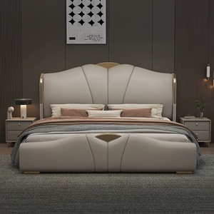 Muebles <span class=keywords><strong>de</strong></span> Dormitorio <span class=keywords><strong>de</strong></span> Madera <span class=keywords><strong>de</strong></span> Lujo, Camas Tapizadas Suaves, Cama Doble King Size, Juego <span class=keywords><strong>de</strong></span> Cama Princesa con Cajones y Diseño <span class=keywords><strong>de</strong></span> Colchón - Product Image 1