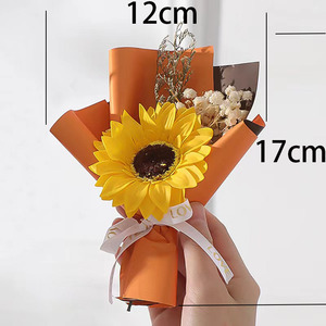 Regalo <span class=keywords><strong>de</strong></span> Navidad y San Valentín, Flores <span class=keywords><strong>de</strong></span> Clavel, Girasoles Artificiales, Ramo <span class=keywords><strong>de</strong></span> Flores Secas <span class=keywords><strong>de</strong></span> Jabón, Regalo <span class=keywords><strong>para</strong></span> Mujeres y Niñas - Product Image 3