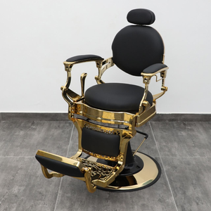 Z High End Factory Professional Men's All-black Barber <b>Chair</b> <b>Retro</b> Heavy Frame Styling Salon Hairdressing Barber <b>Chair</b> - Product Image 2