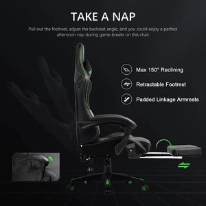<span class=keywords><strong>Silla</strong></span> <span class=keywords><strong>Gamer</strong></span> Ergonómica de Carreras Gravedad Cero <span class=keywords><strong>Razer</strong></span> con Logo Personalizado de Alta Calidad, Masaje, Refrigeración y Altura Ajustable para Computadora - Product Image 5