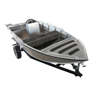 2025 nuevos barcos de <span class=keywords><strong>pesca</strong></span> de aluminio con casco de aluminio de alta calidad con gran espacio de almacenamiento Skiff de Remo - Product Image 3