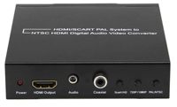 Convertisseur d'adaptateur coaxial d'origine HDMI péritel vers HDMI + RCA avec prise casque 3.5mm 720P/1080P