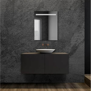 Miroir encastré 100X70 cm avec outil de tournage à bande rétroéclairée Produit - Product Image 4