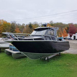 Bateau de pêche sportive en alliage d'aluminium <span class=keywords><strong>Gospel</strong></span> de 21 pieds (6,25 m) avec cabine et moteur hors-bord pour divertissement familial - Product Image 1