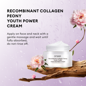 Beauty Anti-Aging Recombinant Collagen Peony Youth Power Face Neck Lifting Cream Anti-Wrinkle <strong>Cosmetics</strong> for Women's Daily Care - Product Image 2