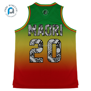 Pur nouveau Design séchage rapide <span class=keywords><strong>pas</strong></span> <span class=keywords><strong>cher</strong></span> <span class=keywords><strong>personnalisé</strong></span> Maori Kampong Sublimation imprimé maille réversible collège pratique <span class=keywords><strong>maillot</strong></span> <span class=keywords><strong>de</strong></span> <span class=keywords><strong>basket</strong></span>-ball - Product Image 5