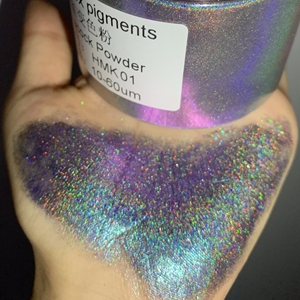 Korlex Super Shiny Holographic Watercolor Painting Slime Resin Cosmetics Color Shift Powder Holographic Chameleon <strong>Pearl</strong> <strong>Pigment</strong> - Product Image 1