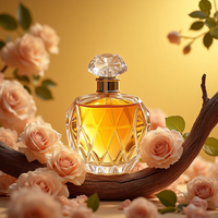 Bouteille de parfum de luxe en verre transparente OEM de haute qualité vide 30ml 50ml 100ml tailles avec boîte pour crème de soin de la peau crème pour le visage