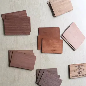 13.56 MHz RFID IC <span class=keywords><strong>Carte</strong></span>-clé en bois 1K Chip Cherry Wood <span class=keywords><strong>Carte</strong></span> de <span class=keywords><strong>visite</strong></span> NFC Tap Membership Visit Card Bamboo RFID Tap Bamboo NFC Tap - Product Image 1