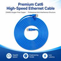 Cable de Red Ethernet Cat6 RJ45 de Alto Rendimiento, 250MHz, 24AWG, CCA, para Enrutador Gigabit, TV Box