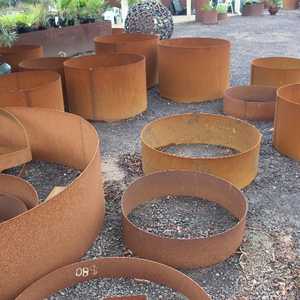 Macetero de anillo de acero para jardín, macetas grandes de jardín elevado al aire libre - Product Image 3