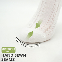 Chaussettes courtes personnalisées avec bordure en dentelle, respirantes et confortables, polyvalentes pour le printemps et l'automne