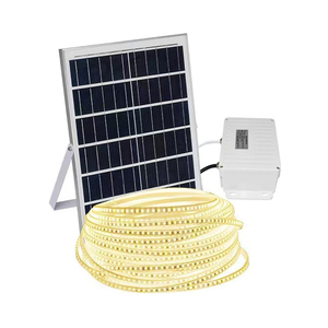 Bande lumineuse <span class=keywords><strong>solaire</strong></span> 10M 720 <span class=keywords><strong>LED</strong></span>, étanche, blanc chaud, guirlande lumineuse féerique avec télécommande pour la décoration de jardin et de clôture - Product Image 1