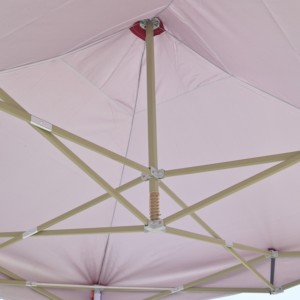 Tente pliante robuste 3x3m avec cadre vert haricot et drainage de la pluie, abri pop-up imprimé sur mesure pour promotion en salon professionnel - Product Image 2