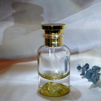 Vente en gros de 30 à 100 millilitres de flacons de parfum ronds en forme de montagne rouge avec couvercles en métal et acrylique