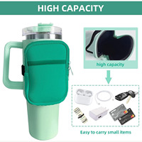 Accessoires personnalisés de tasse Stanley pour le sac de transport de bouteille d'eau de gobelet avec la courroie pour la poche de bouteille d'eau de la tasse Stanley 40 oz